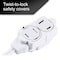 Ge Extension Cord, Indoor, 3 Outlets, White, 15 ft 51962 - alternate 4
